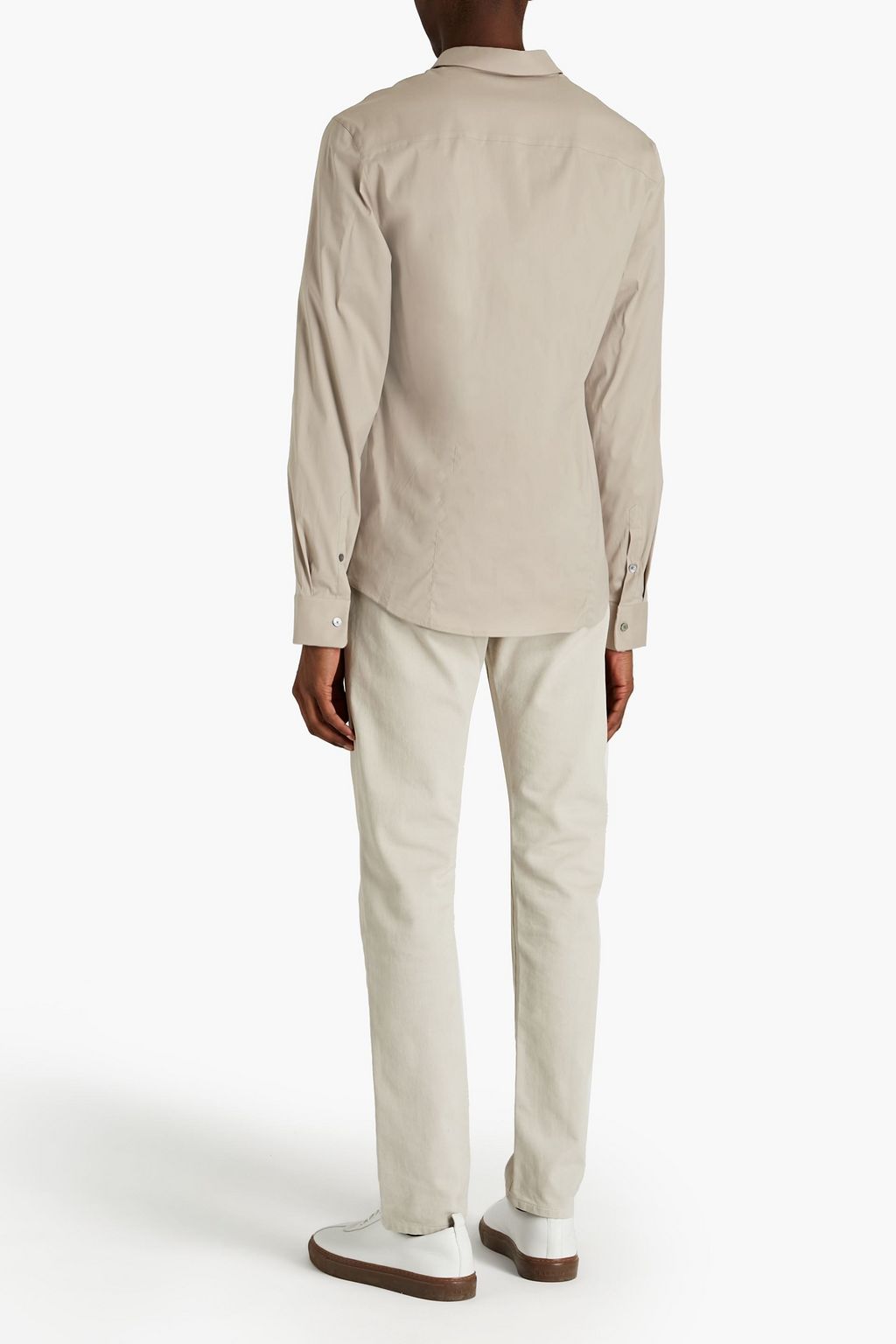 JAMES PERSE Cotton-blend poplin shirt