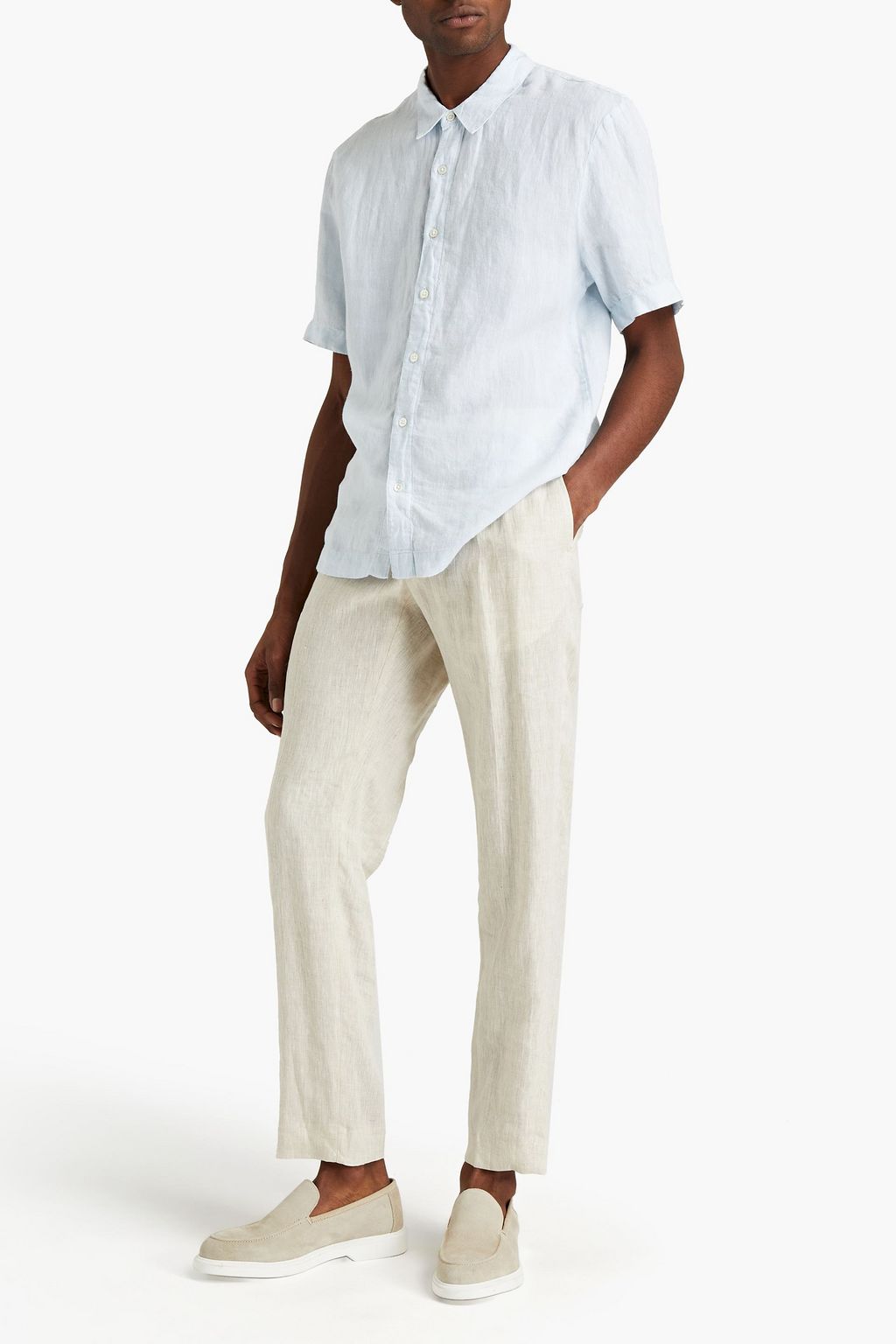 JAMES PERSE Mélange linen shirt