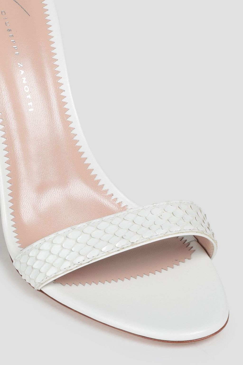 GIUSEPPE ZANOTTI Basic 105 snake-effect leather sandals