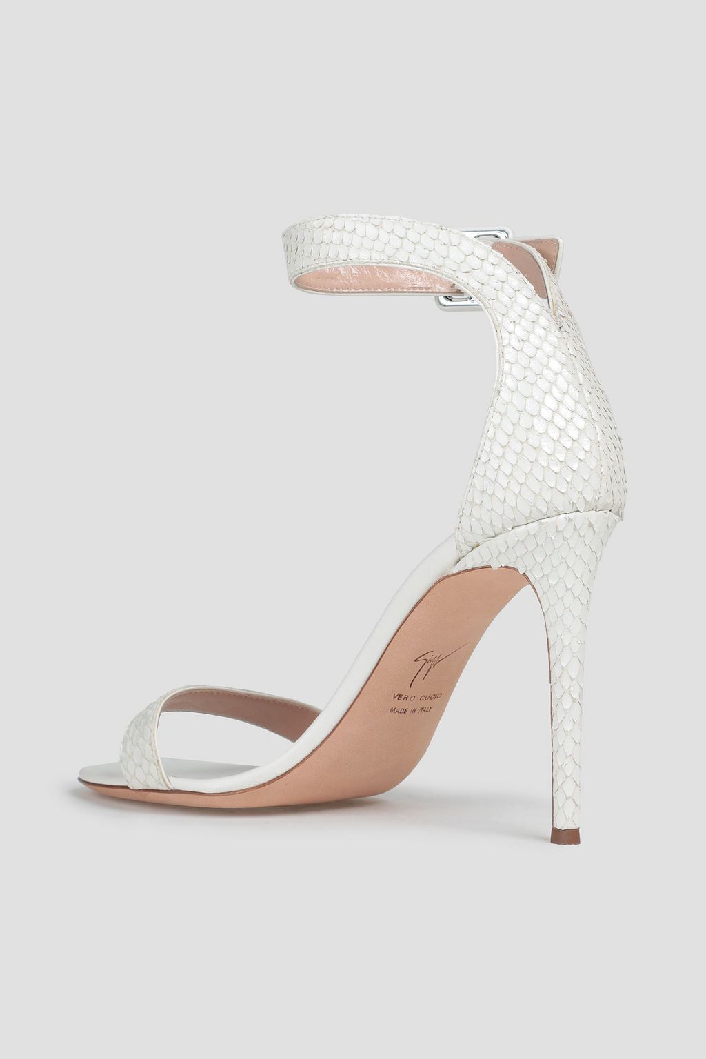 GIUSEPPE ZANOTTI Basic 105 snake-effect leather sandals