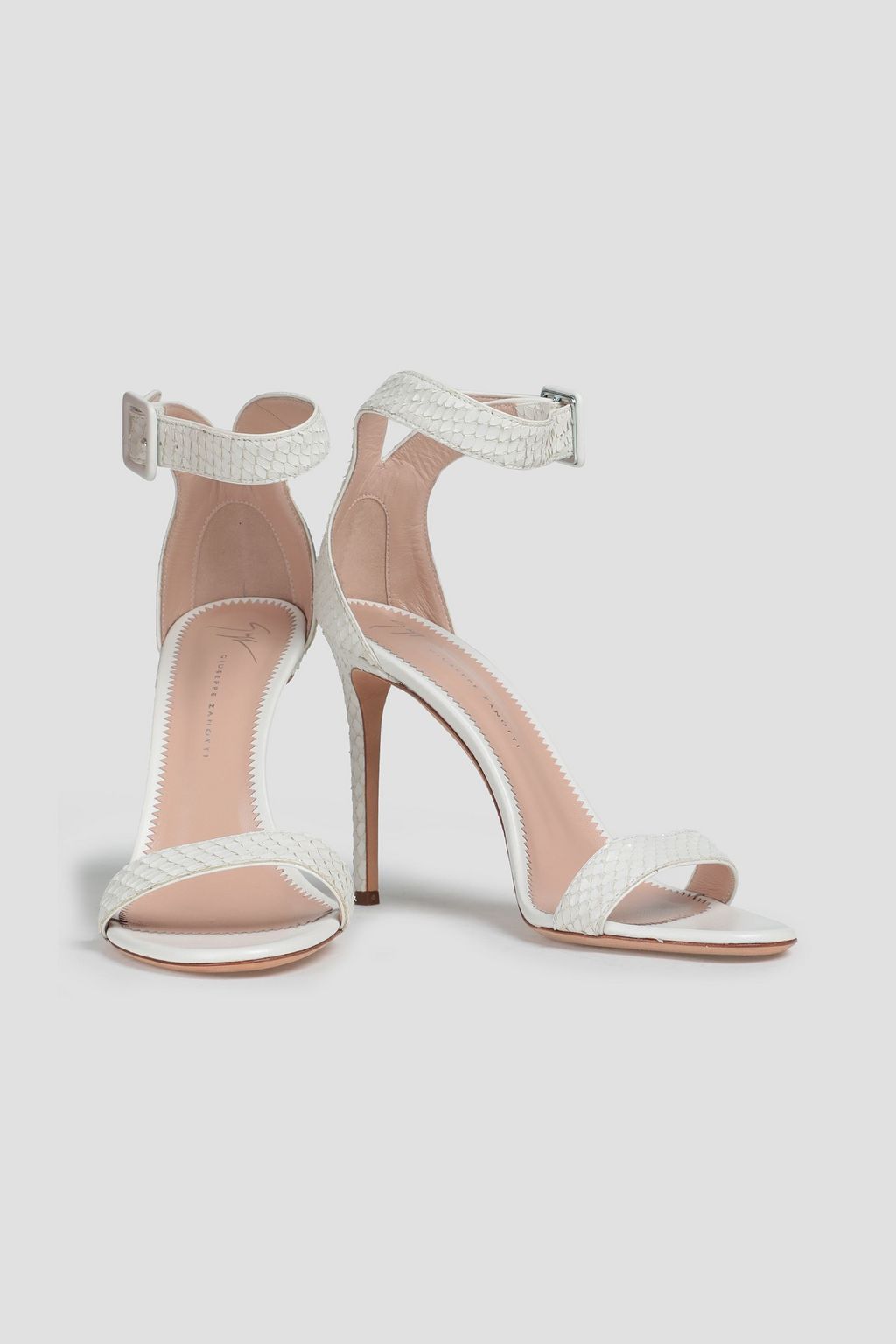 GIUSEPPE ZANOTTI Basic 105 snake-effect leather sandals