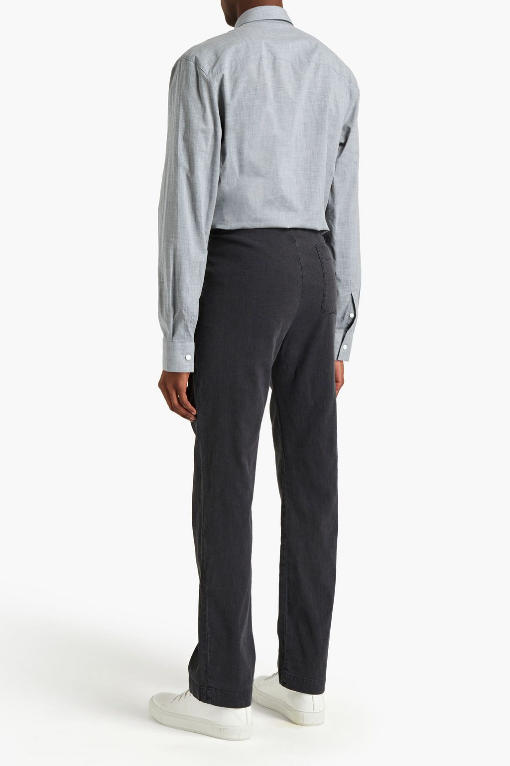 JAMES PERSE Cotton-chambray shirt