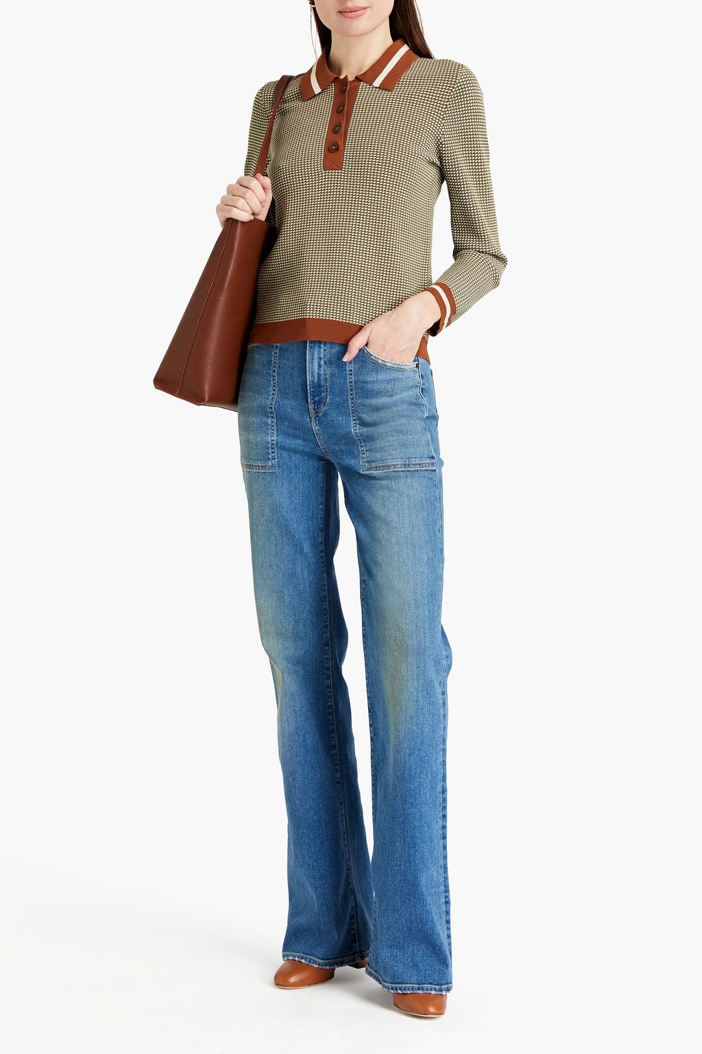 VERONICA BEARD Crosbie high-rise wide-leg jeans