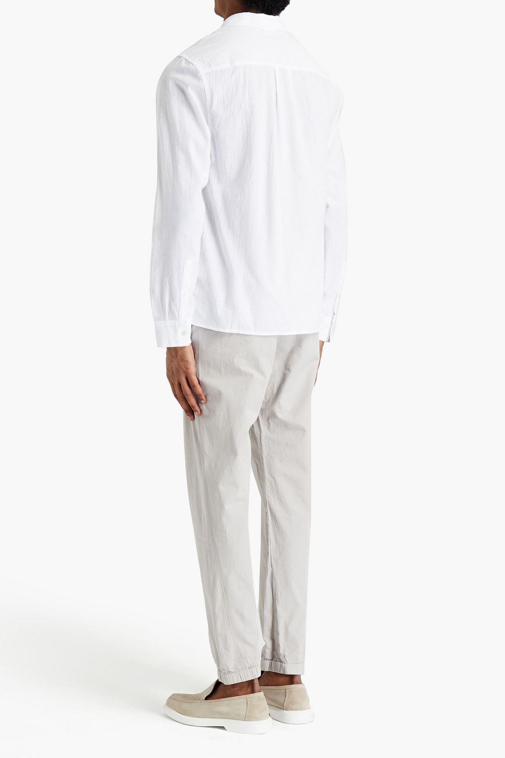 JAMES PERSE Crinkled cotton-gauze shirt