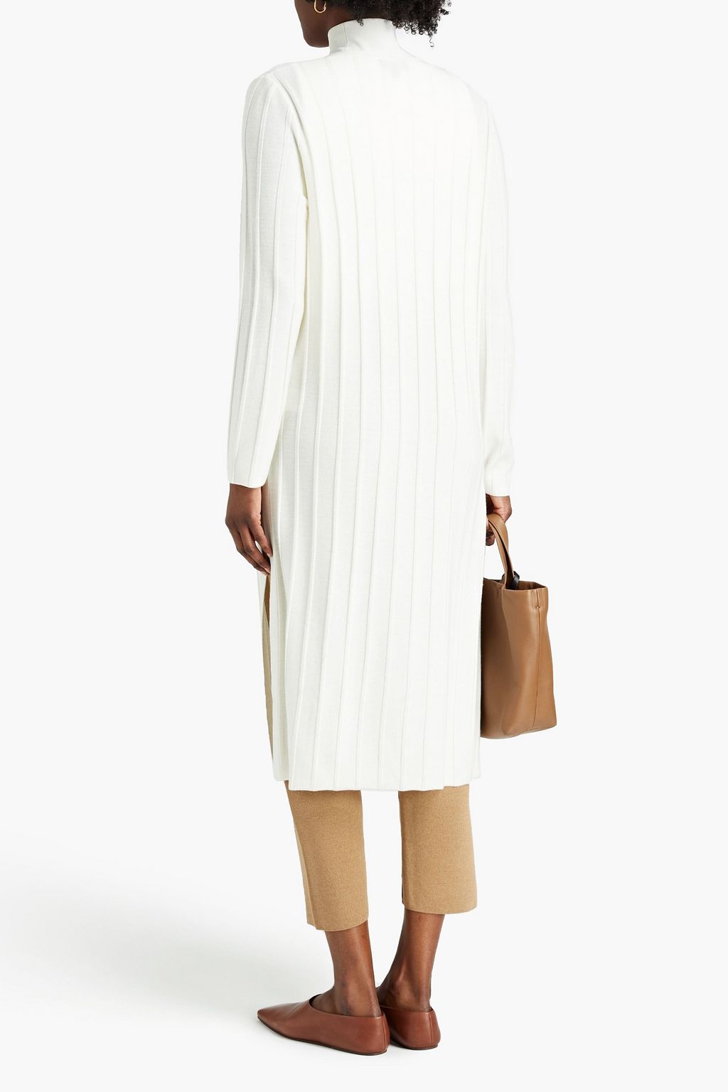 THEORY Ribbed merino wool cardigan