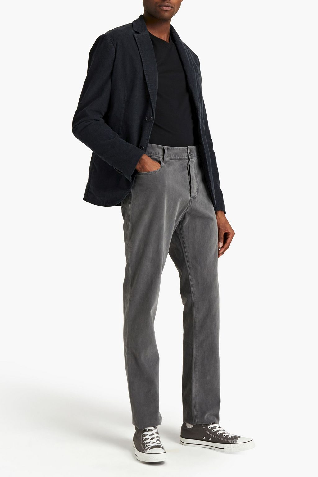 JAMES PERSE Stretch cotton-twill pants