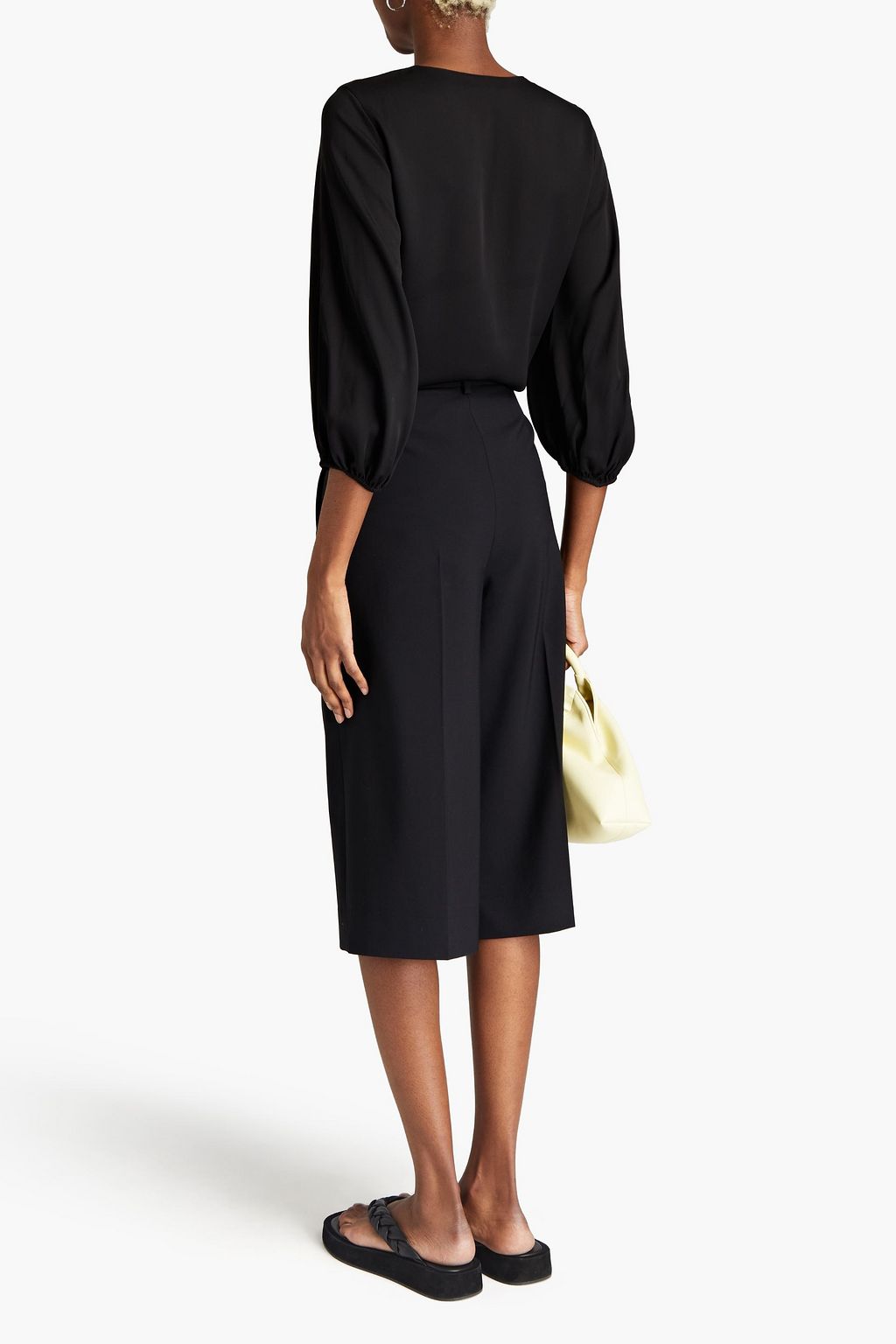 THEORY Stretch-silk blouse