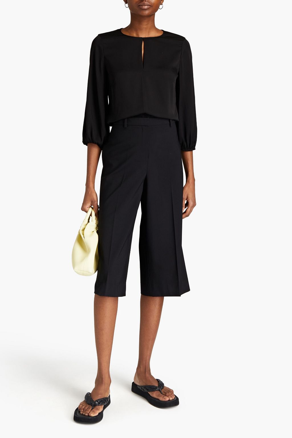 THEORY Stretch-silk blouse