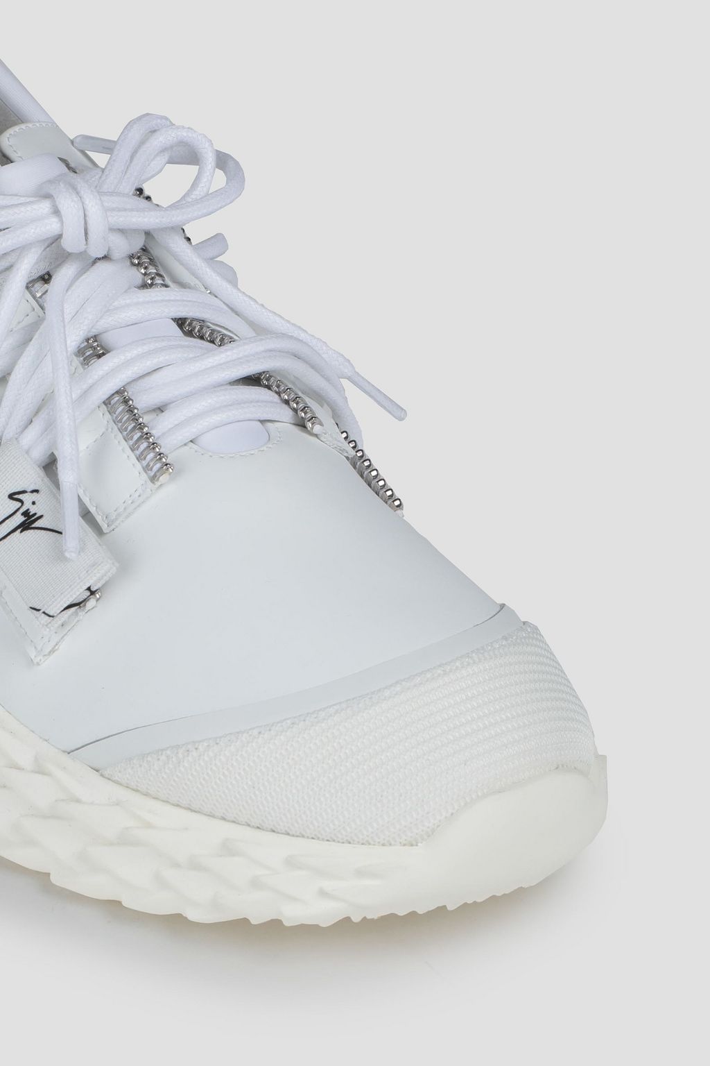 GIUSEPPE ZANOTTI Urchin zip-detailed leather sneakers