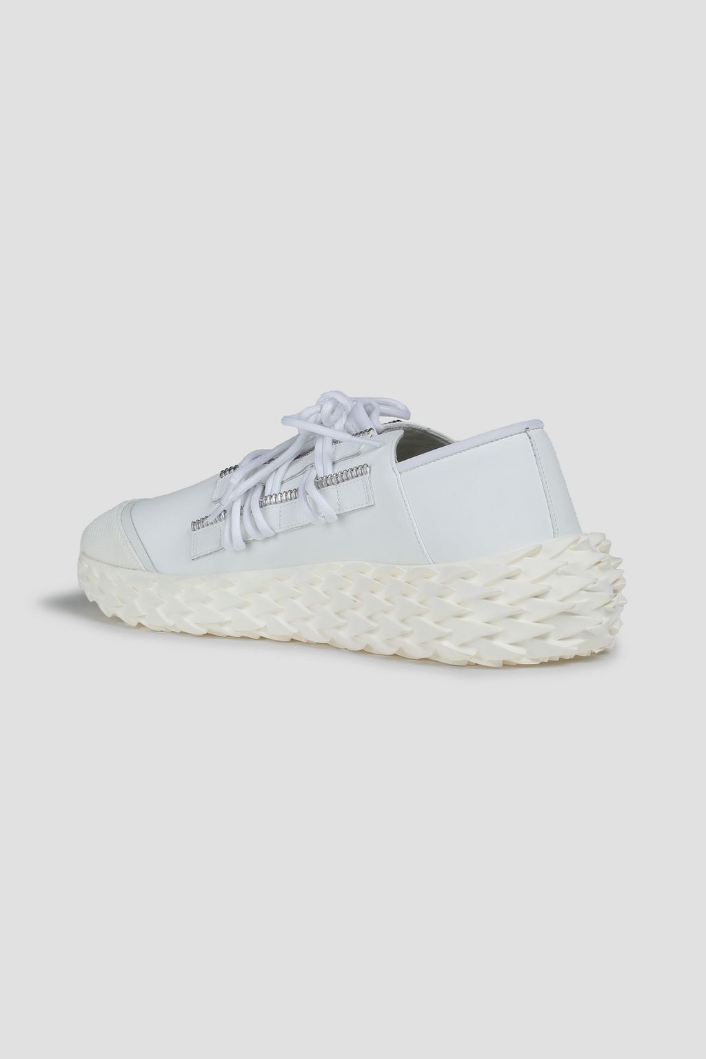 GIUSEPPE ZANOTTI Urchin zip-detailed leather sneakers