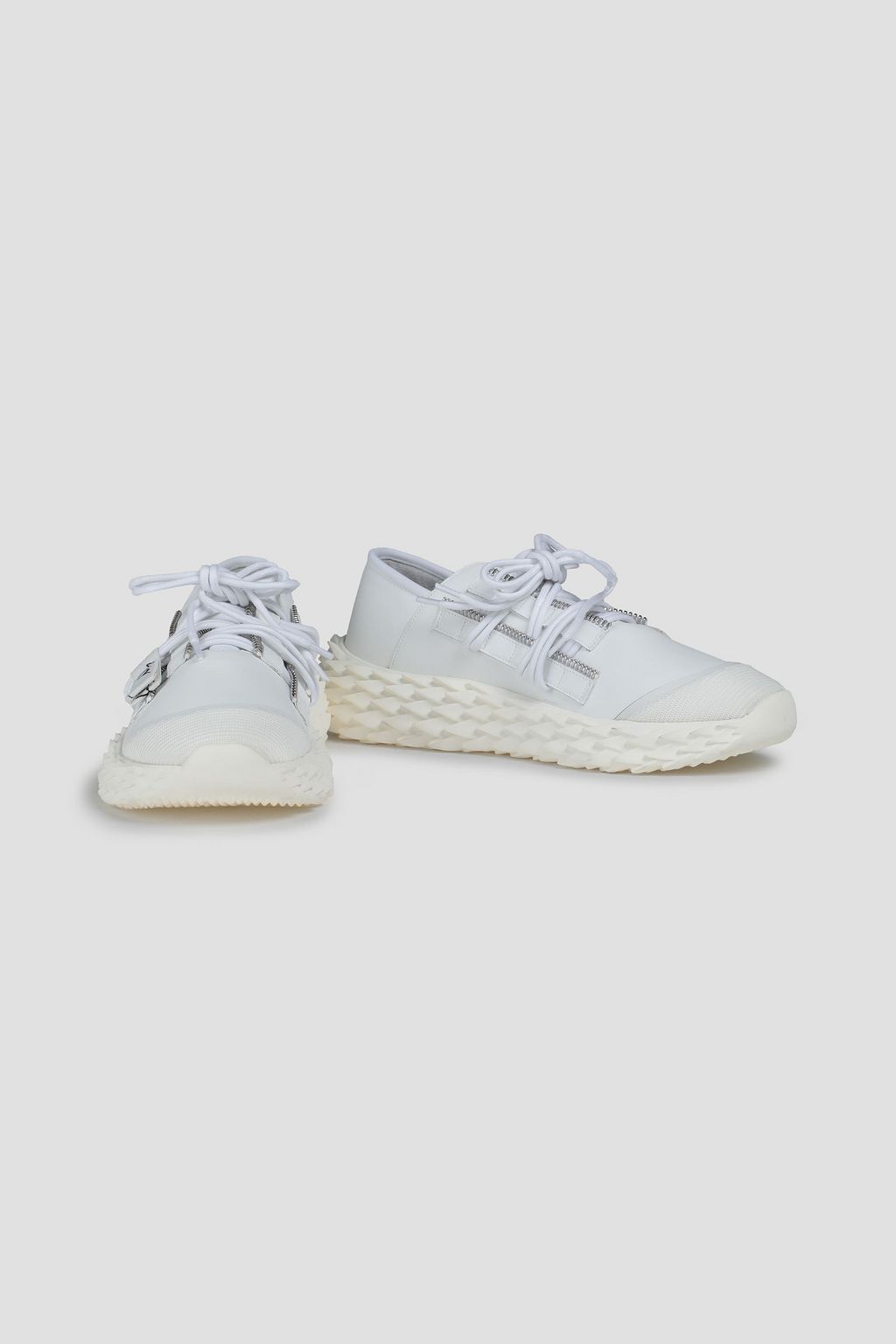 GIUSEPPE ZANOTTI Urchin zip-detailed leather sneakers