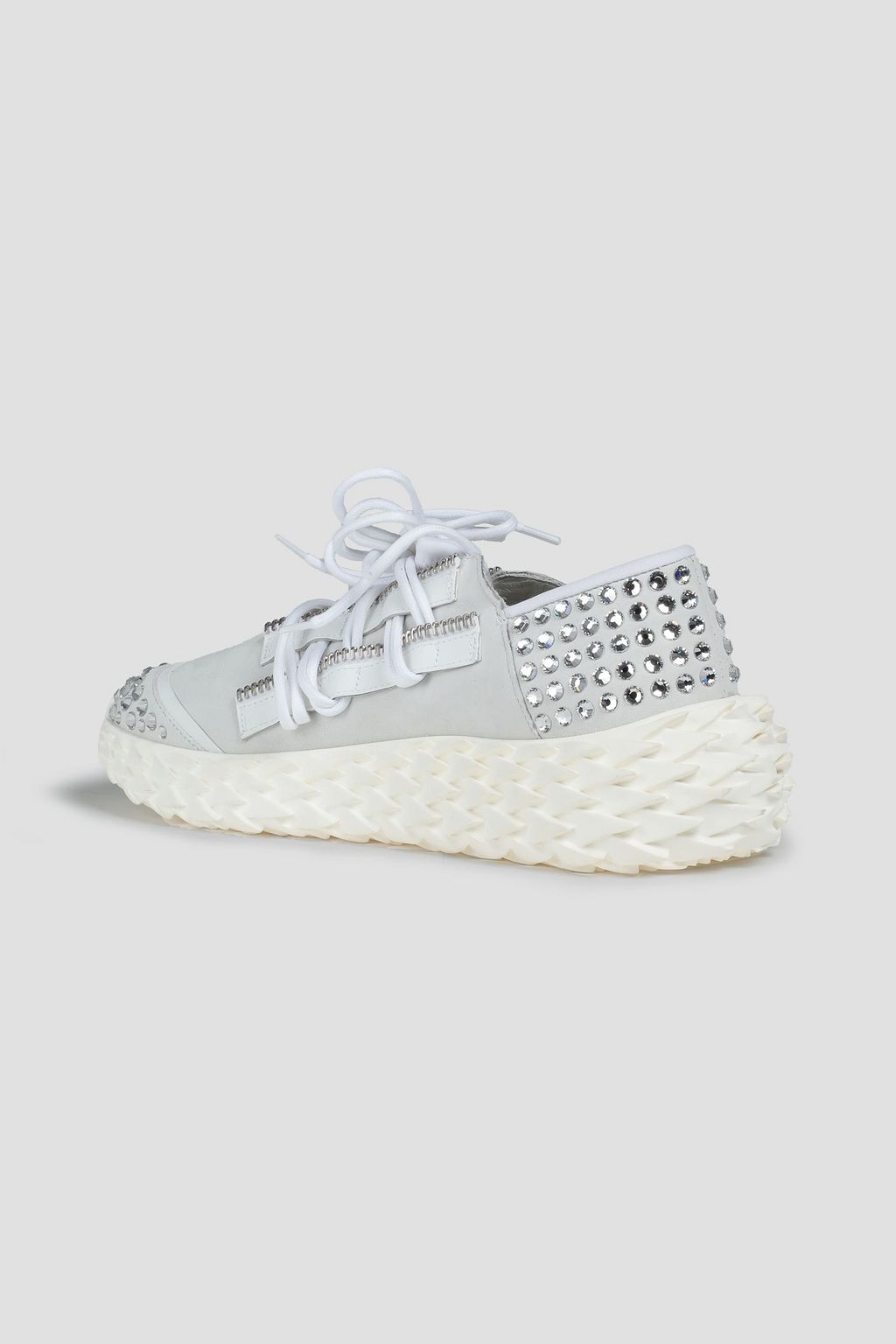 GIUSEPPE ZANOTTI Urchin crystal-embellished suede sneakers