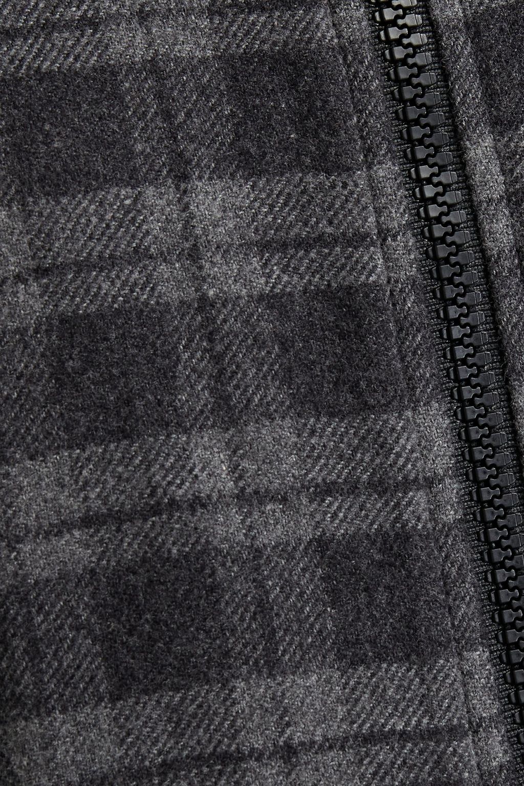 JAMES PERSE Checked cotton-flannel shirt