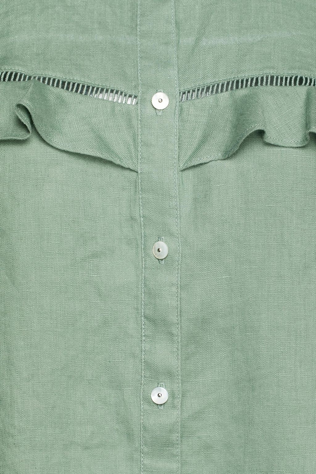 VERONICA BEARD Kelela ruffled linen-canvas blouse
