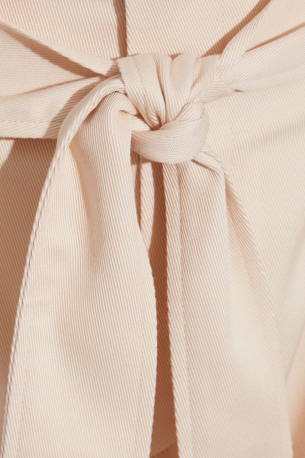 IRO Borcie belted pleated stretch-TENCEL™ twill tapered pants