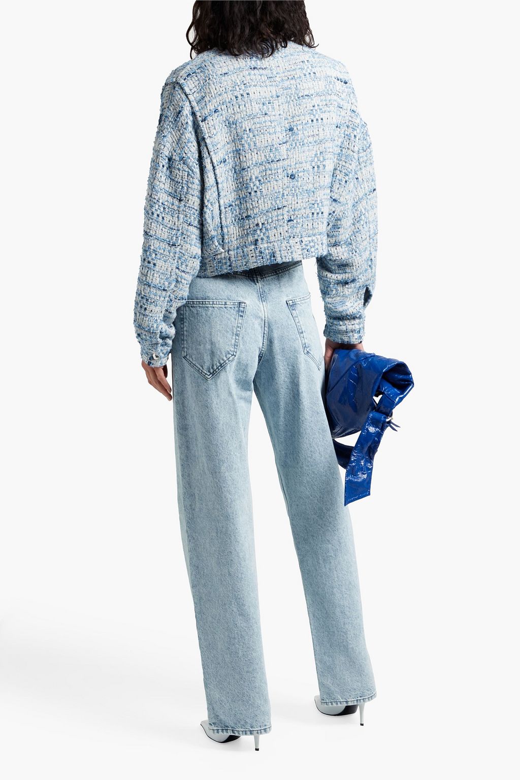 IRO Jengo cropped cotton-blend tweed jacket