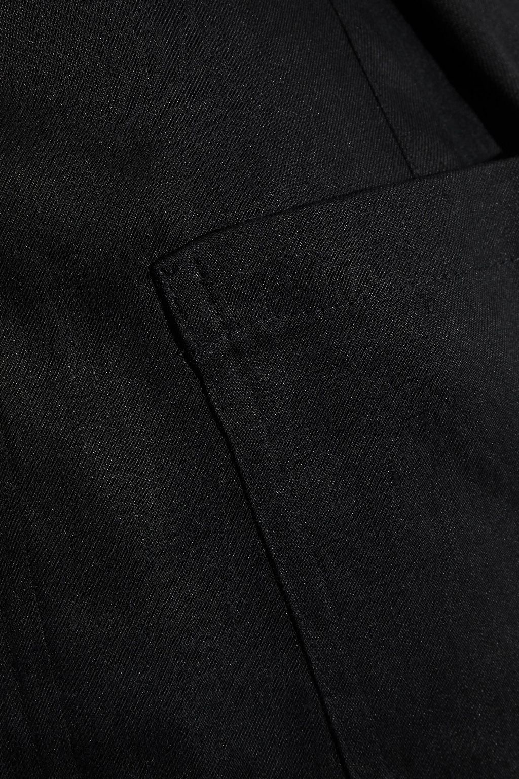 IRO Margatee belted linen and cupro-blend twill tapered pants