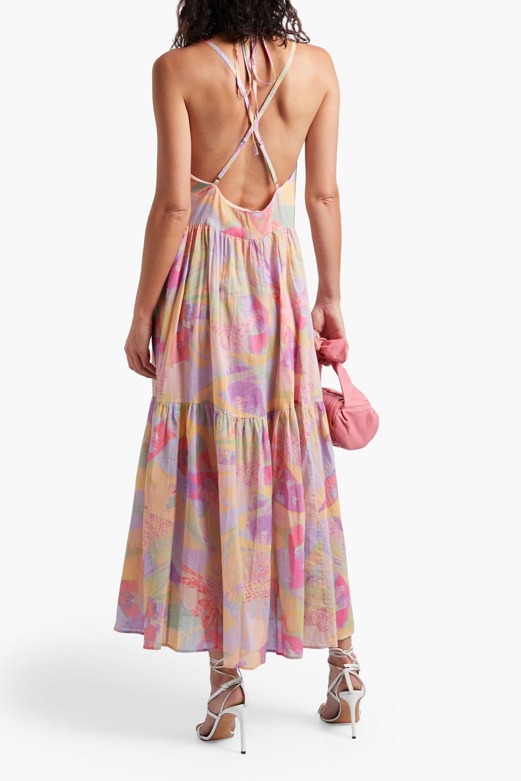 IRO Mauge tiered printed cotton-voile maxi dress