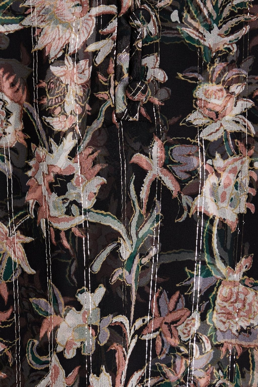 VERONICA BEARD Zanita ruffled floral-print silk-blend crepe blouse