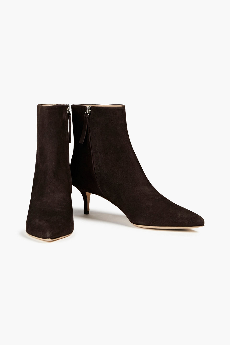 Theory City 55 Suede Ankle Boots In Brown