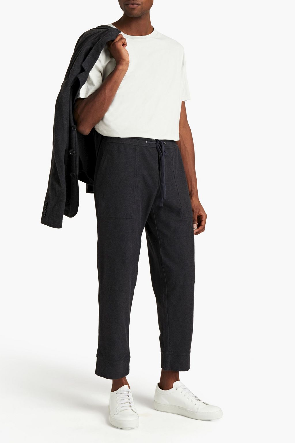 JAMES PERSE Cotton-blend jersey sweatpants