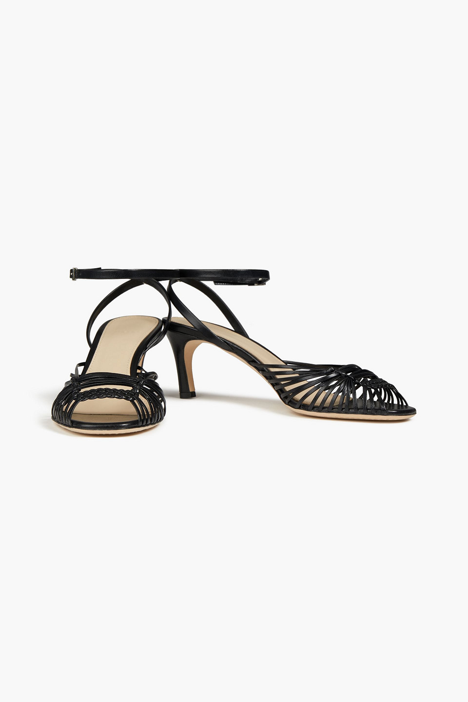 Theory Braid-trimmed Leather Sandals