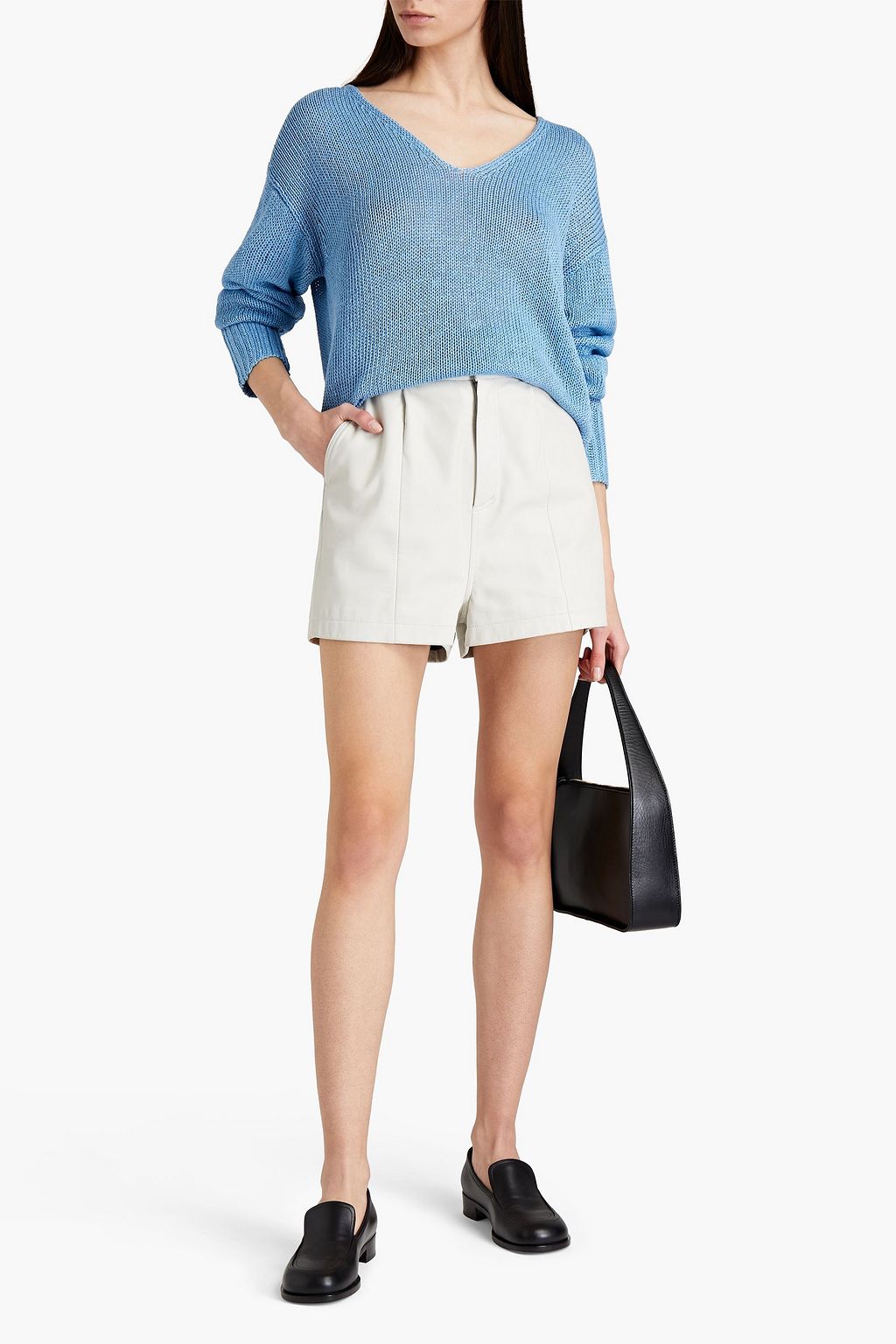 THEORY Linen-blend sweater