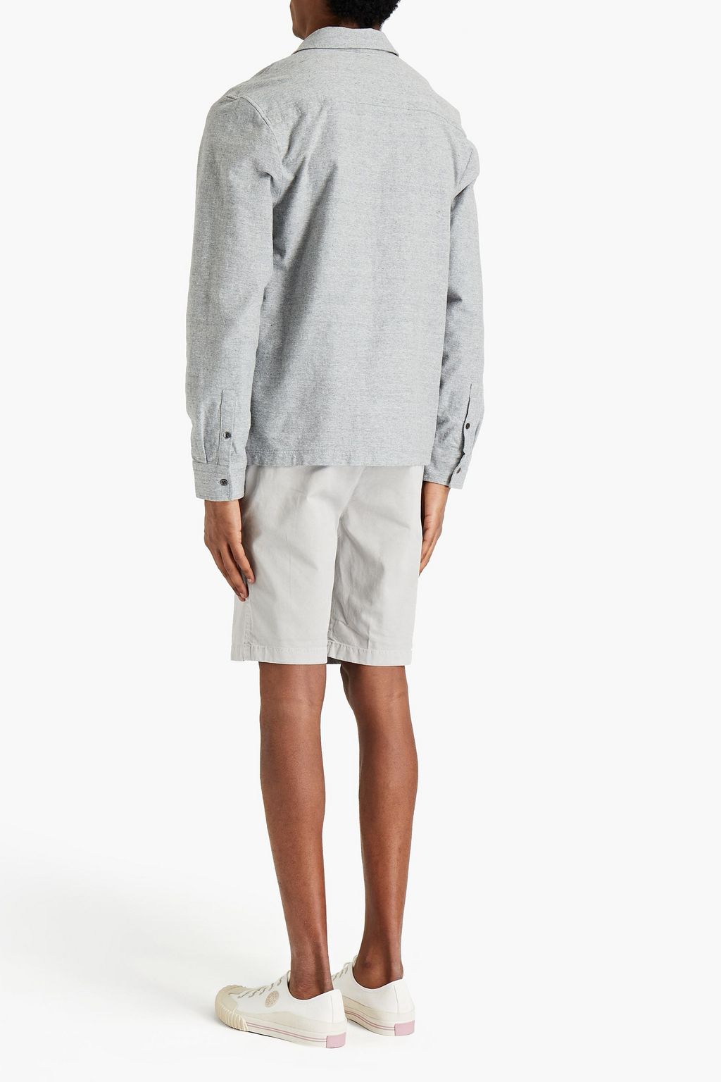 JAMES PERSE Supima cotton-blend canvas shorts