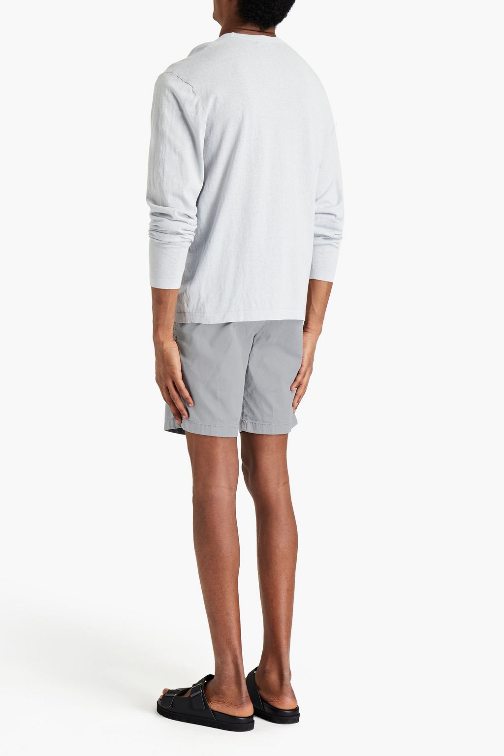 JAMES PERSE Stretch-cotton canvas shorts
