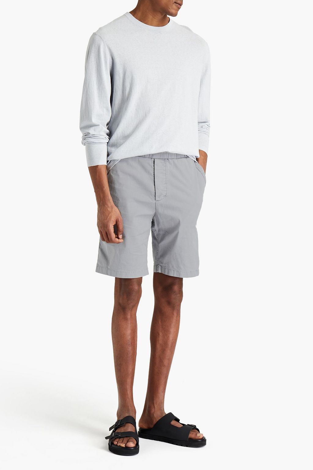 JAMES PERSE Stretch-cotton canvas shorts