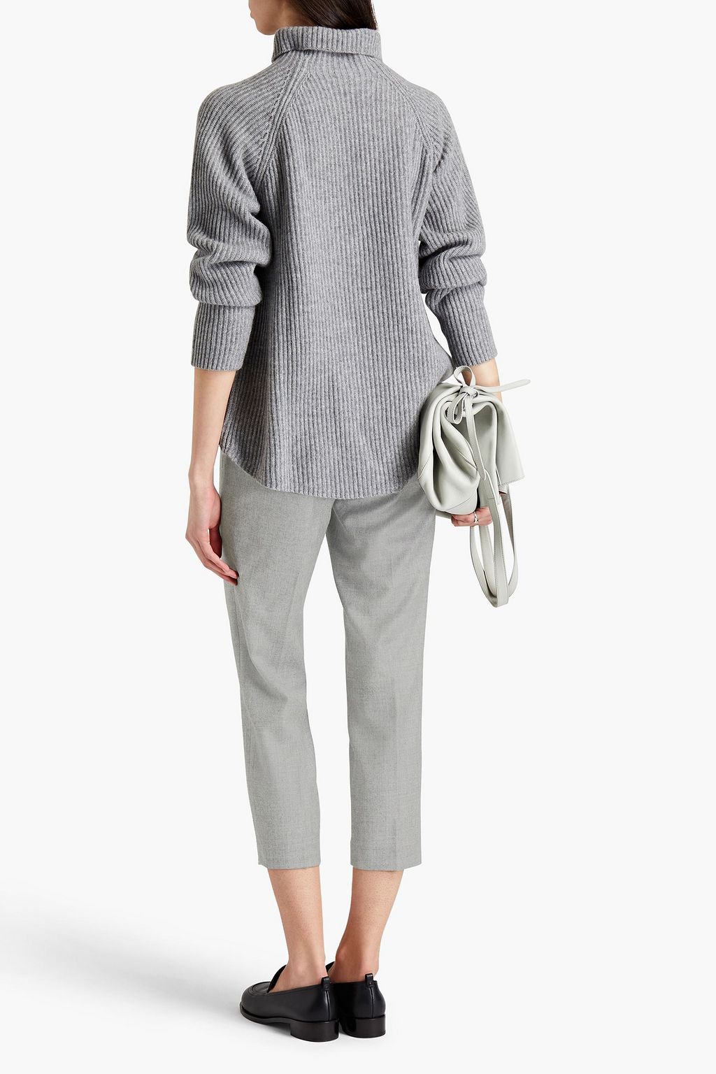 THEORY Cropped wool-twill tapered pants