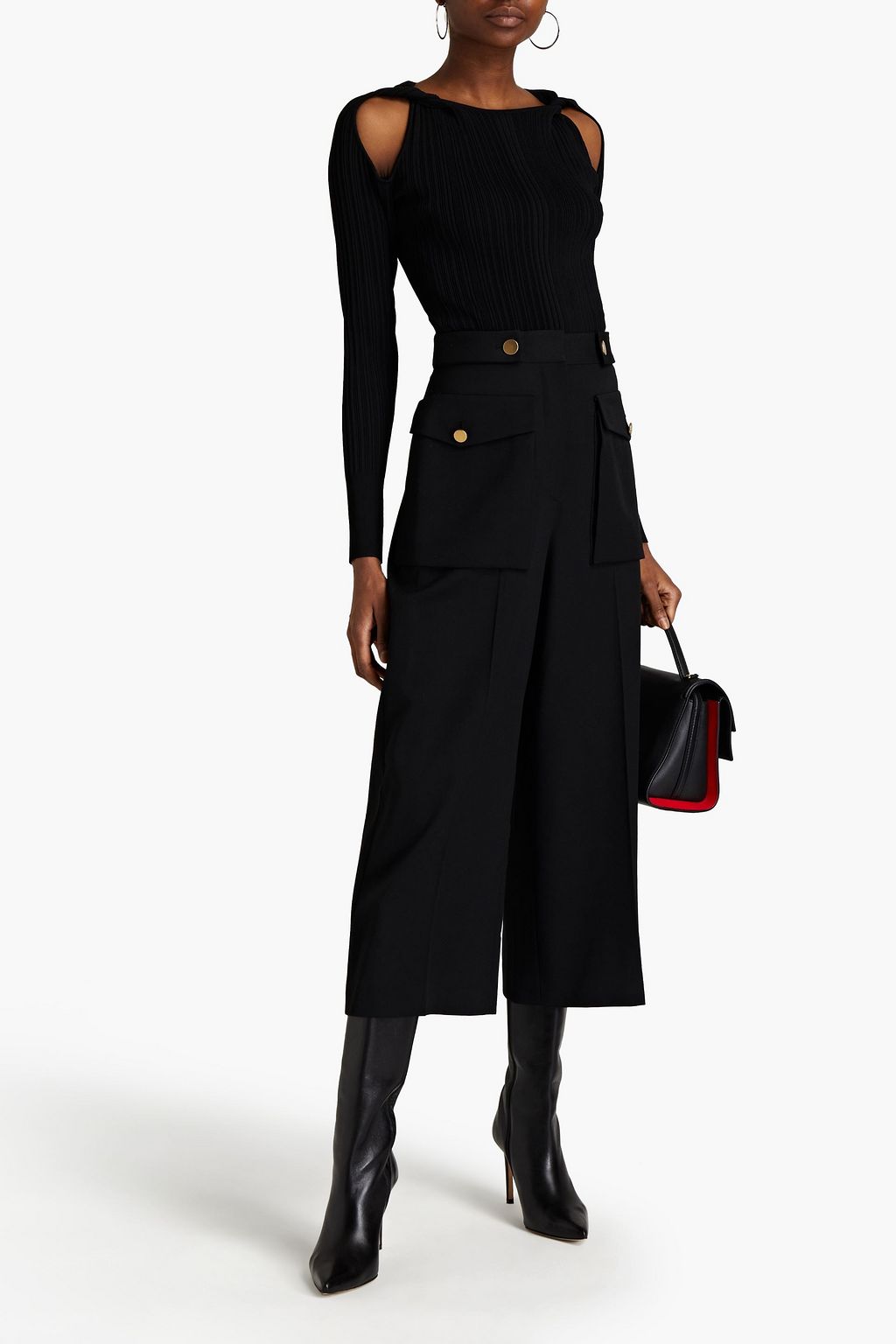 MCQUEEN Wool-crepe culottes