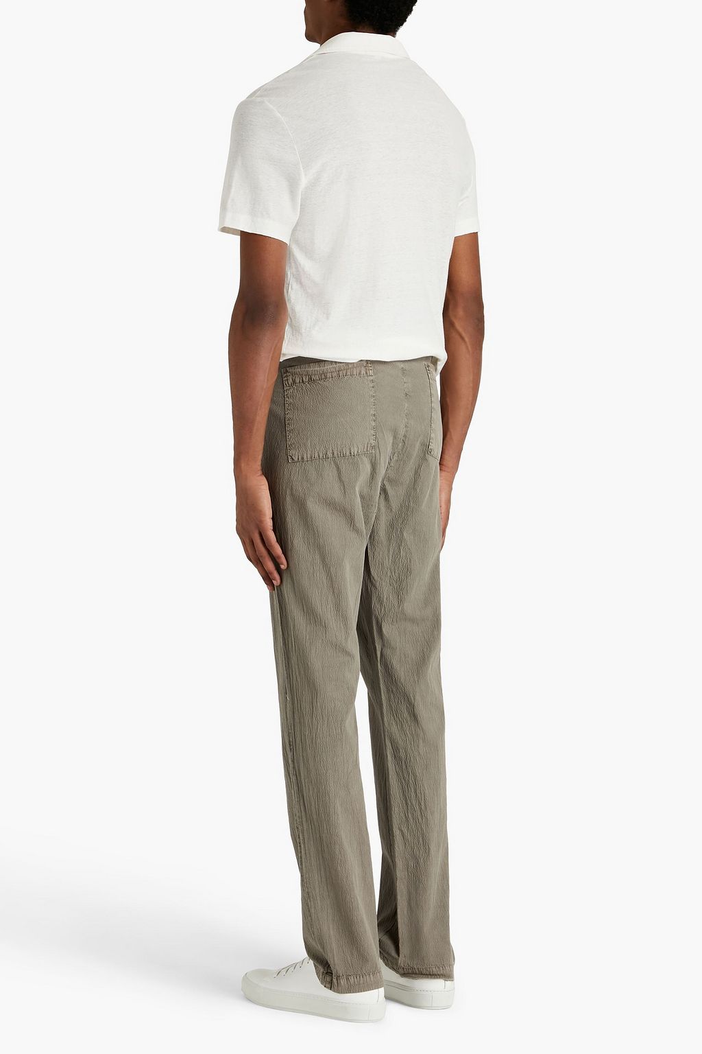 Mushroom Slim-fit cotton-blend 