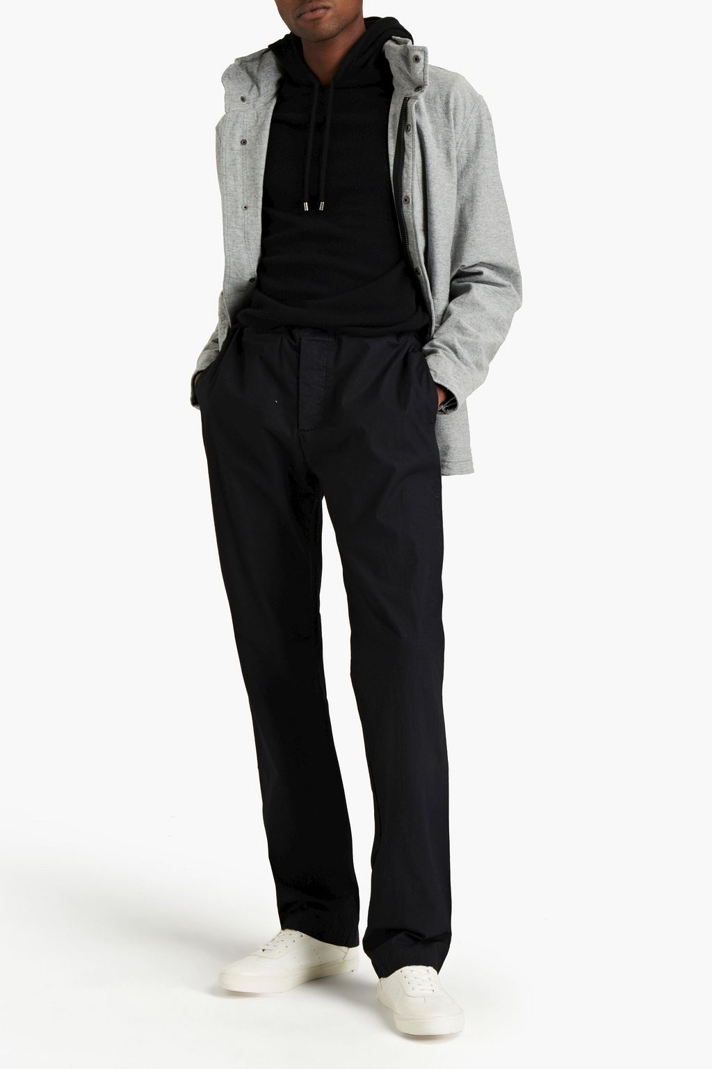 JAMES PERSE Stretch-cotton poplin pants