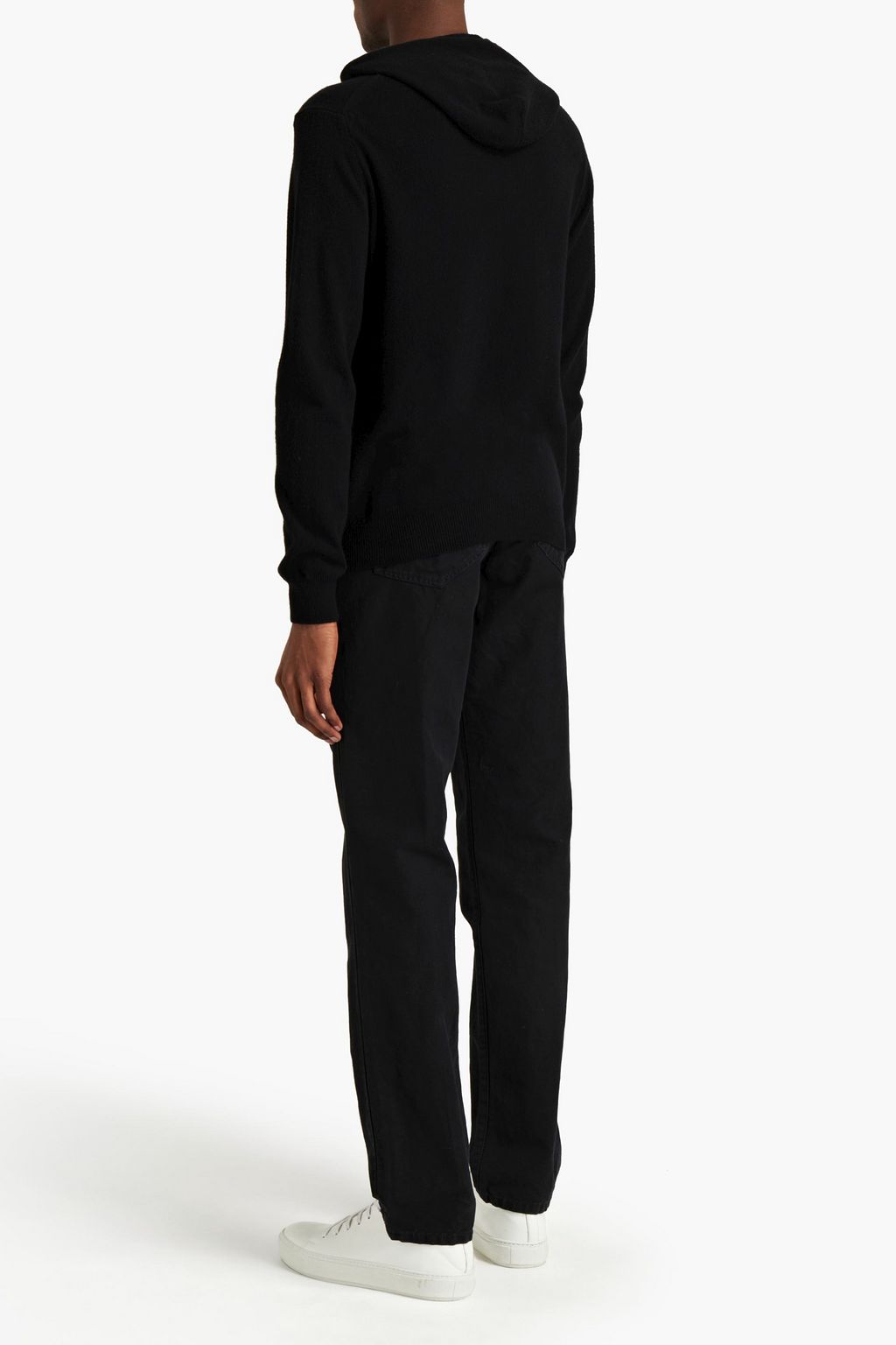 JAMES PERSE Slub cotton and linen-blend chinos