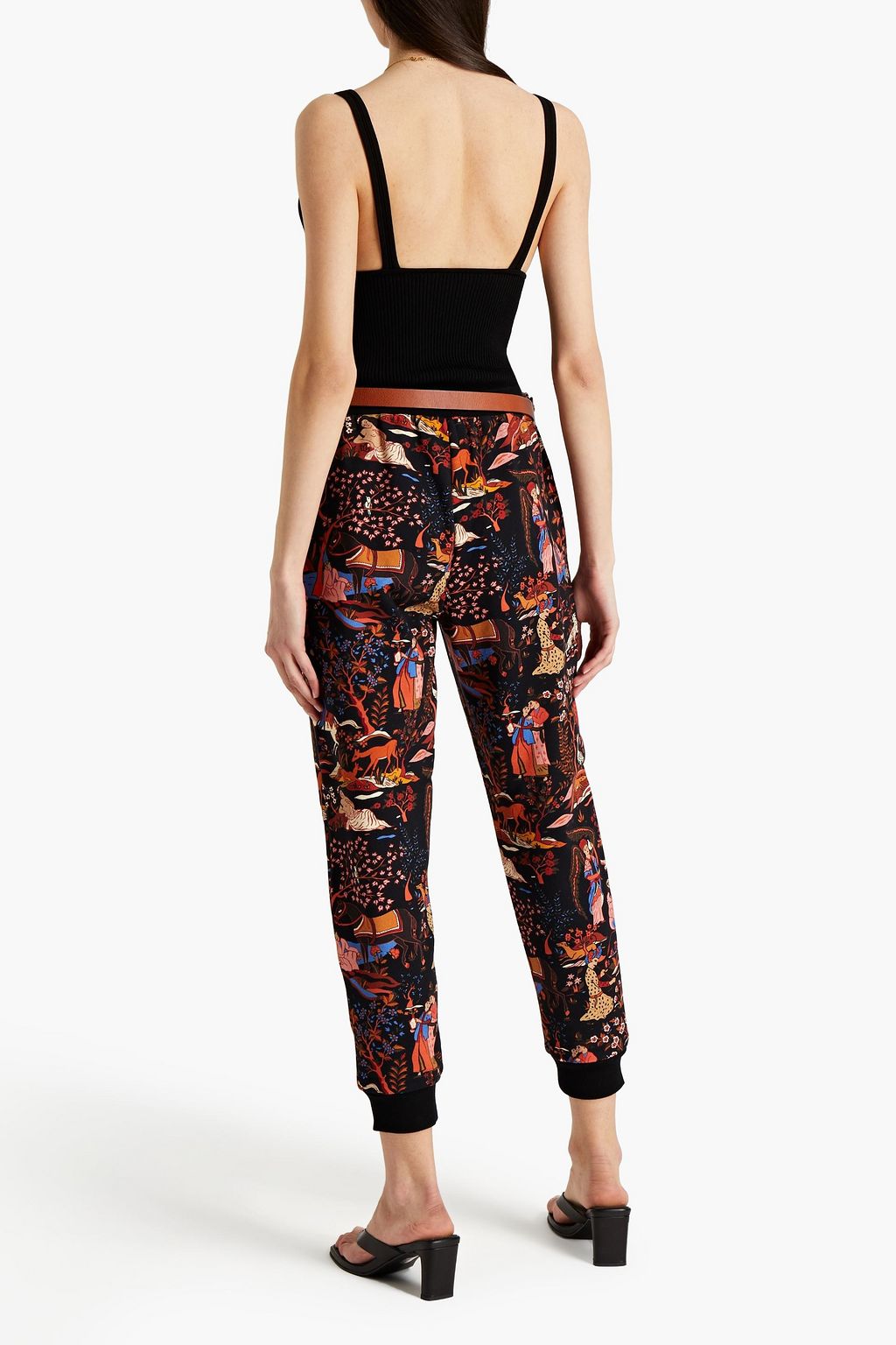 RHODE Harry printed French cotton-terry track pants