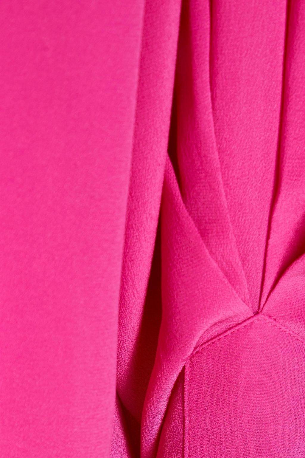 IRO Niklo ruffled shirred silk crepe de chine top