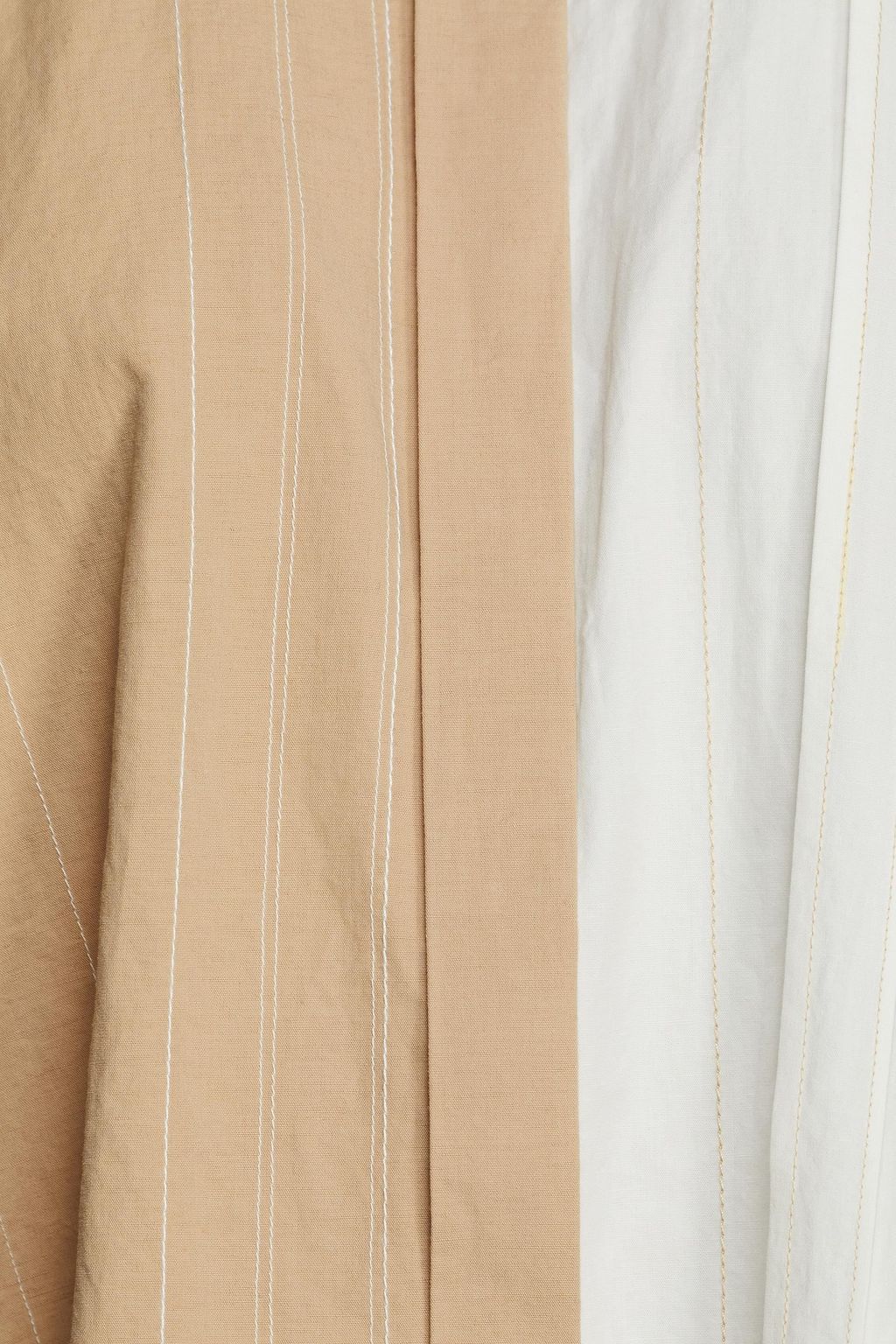 JOSEPH Bacar two-tone cotton and linen-blend shirt