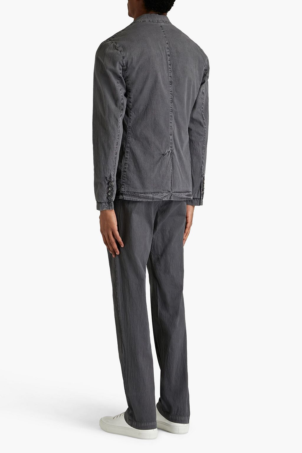 JAMES PERSE Cotton-blend stretch-seersucker blazer