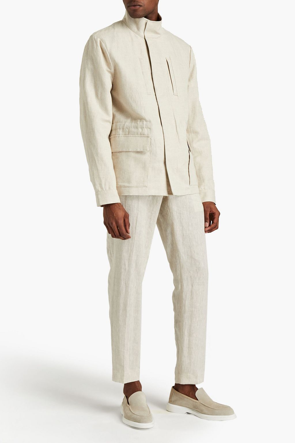 JAMES PERSE Cotton and linen-blend canvas jacket