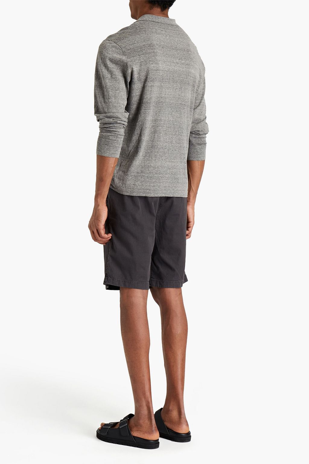 JAMES PERSE Slub cotton-jersey polo shirt