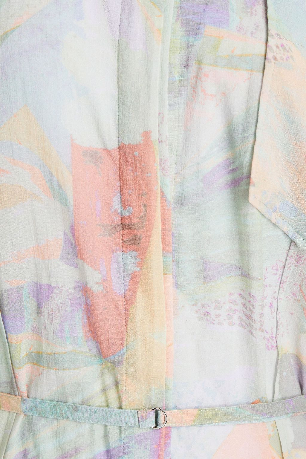 IRO Cielo belted printed cotton shirt