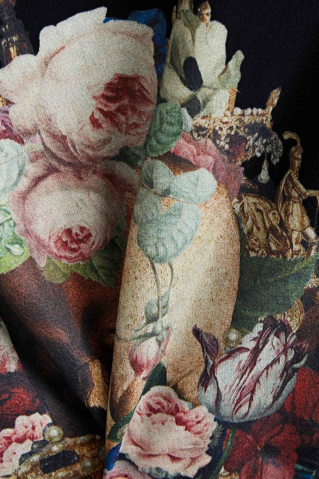 MCQUEEN Printed cotton-jersey T-shirt