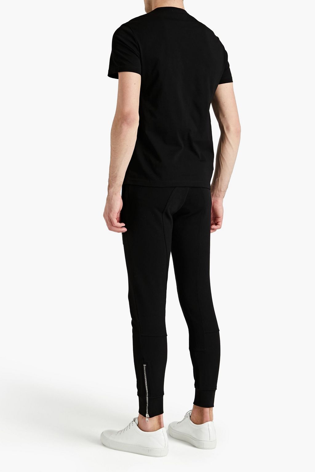 MCQUEEN Printed cotton-jersey T-shirt