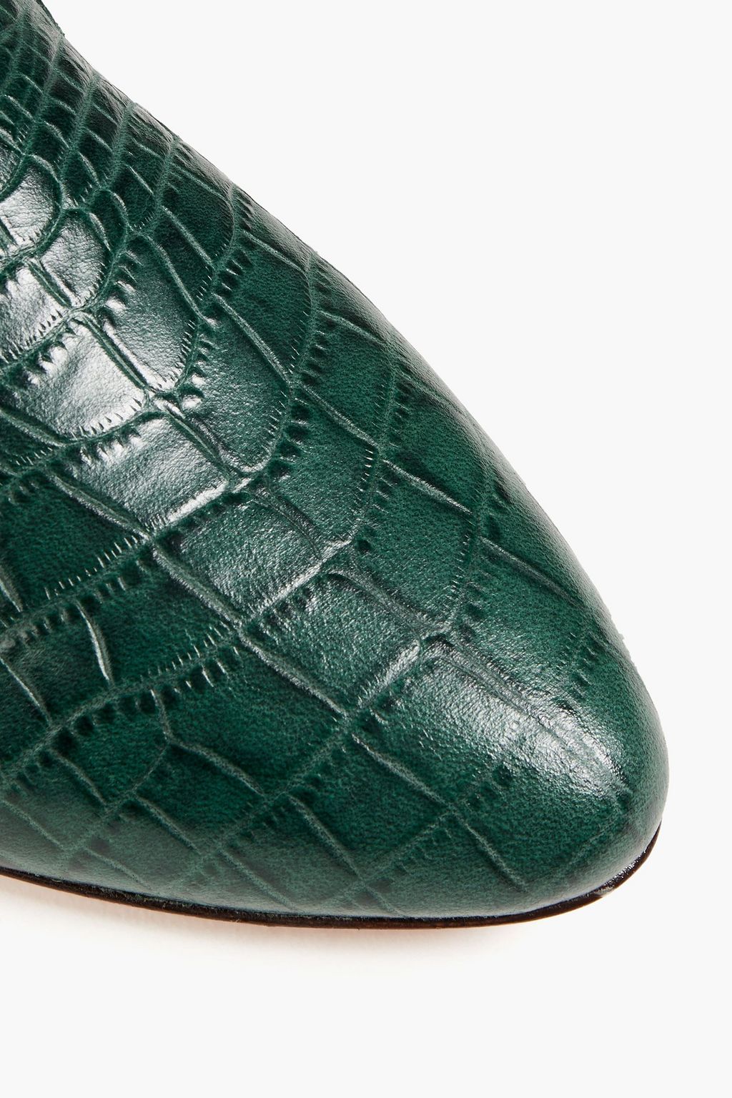 VERONICA BEARD Griffin croc-effect leather loafers