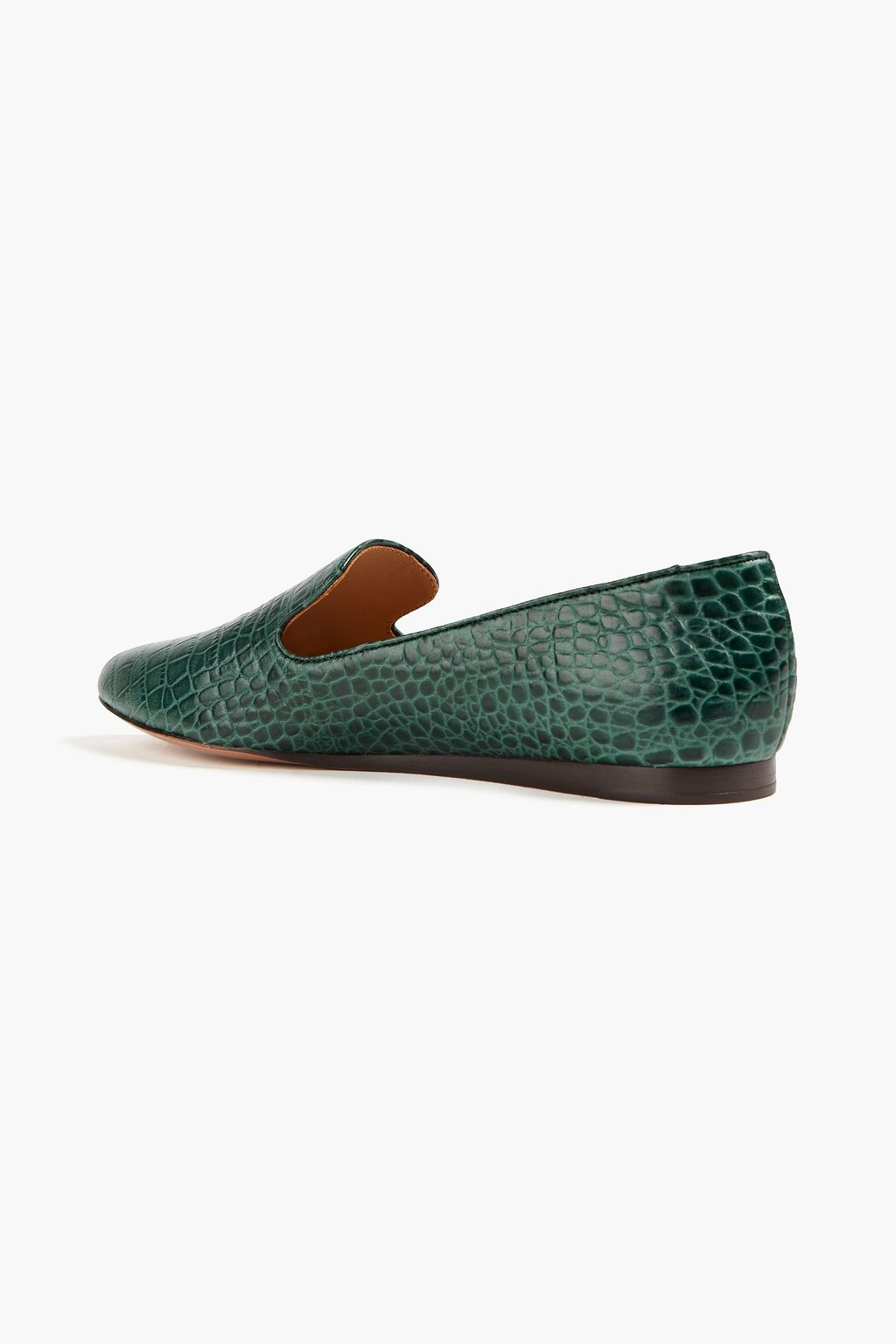 VERONICA BEARD Griffin croc-effect leather loafers