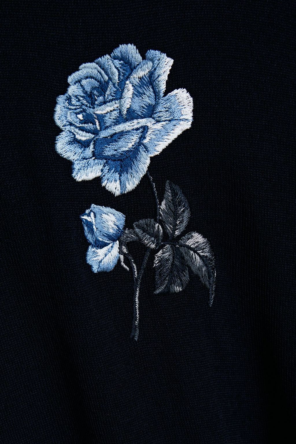 MCQUEEN Embroidered wool-blend sweater