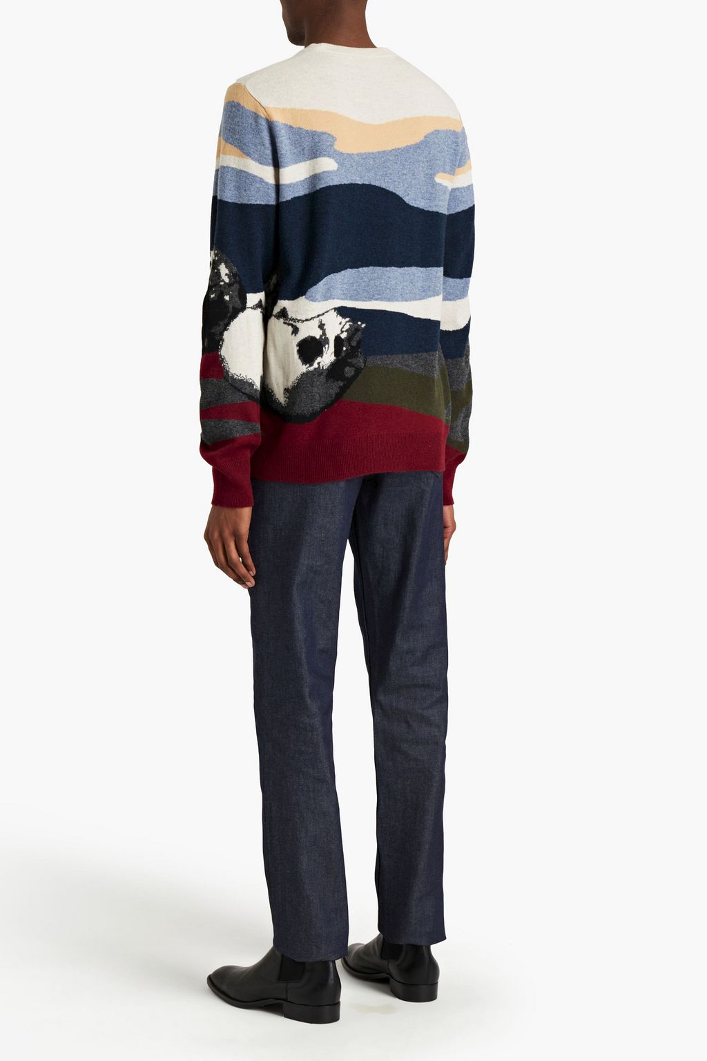 MCQUEEN Wool-intarsia sweater