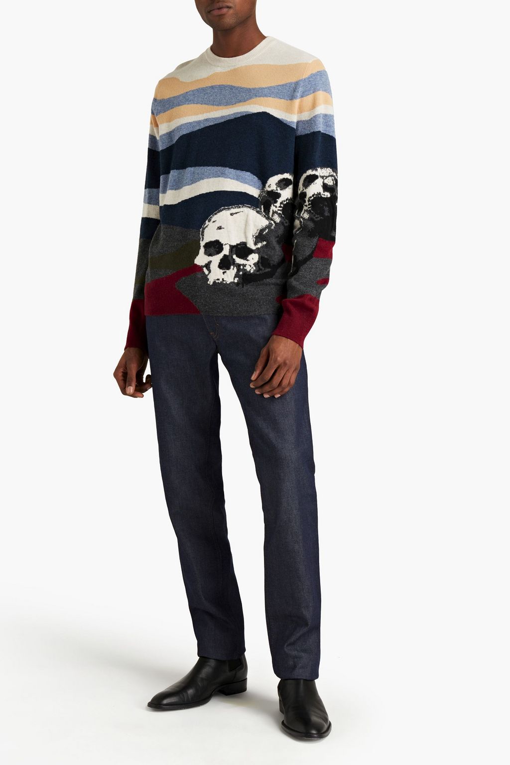 MCQUEEN Wool-intarsia sweater