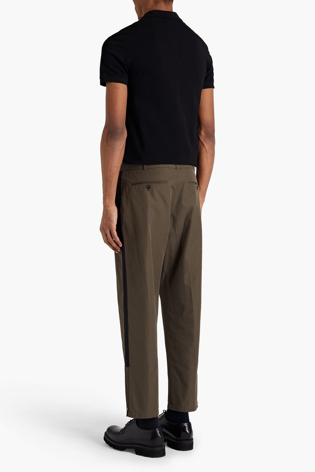 MCQUEEN Embroidered cotton-piqué polo shirt